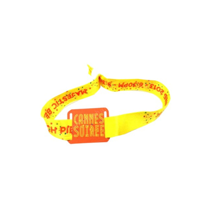 Personalized woven wrist strap