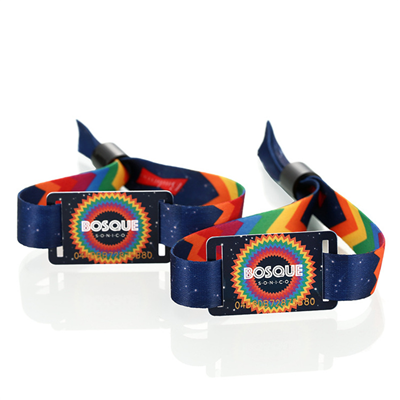 RFID nylon polyester woven Wristband