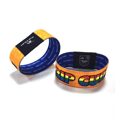 Elastic wristband admission card webbing card